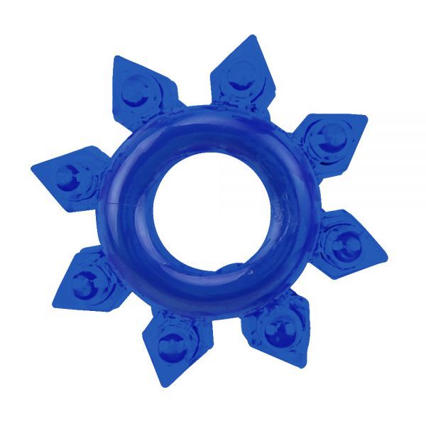 Набір ерекційних кілець Chisa GK Power Cock Rings з різними структурами, сині