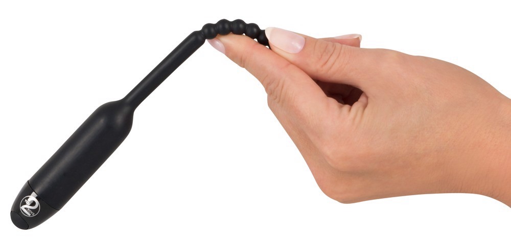 Стимулятор уретри з вібрацією You2Toys Pearl Dilator рельєфний, чорний
