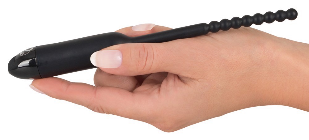 Стимулятор уретри з вібрацією You2Toys Pearl Dilator рельєфний, чорний