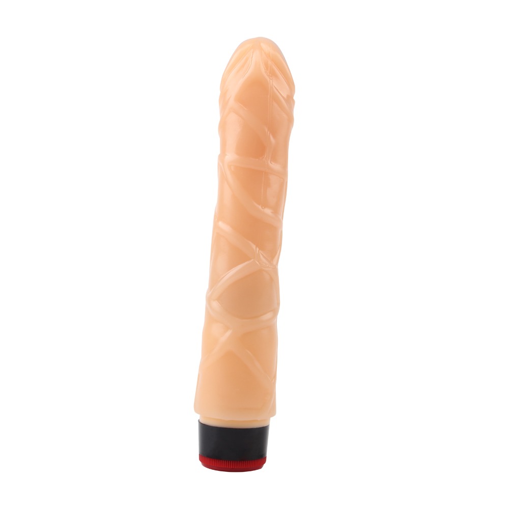 Вибратор реалистичный CHISA Real Touch XXX из киберкожи на батарейках, бежевый