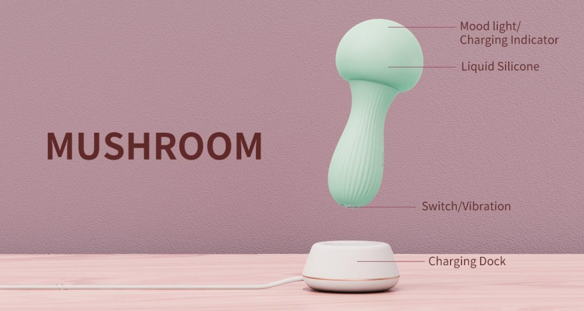 Вібратор грибок, OTOUCH - Mushroom Siliconen