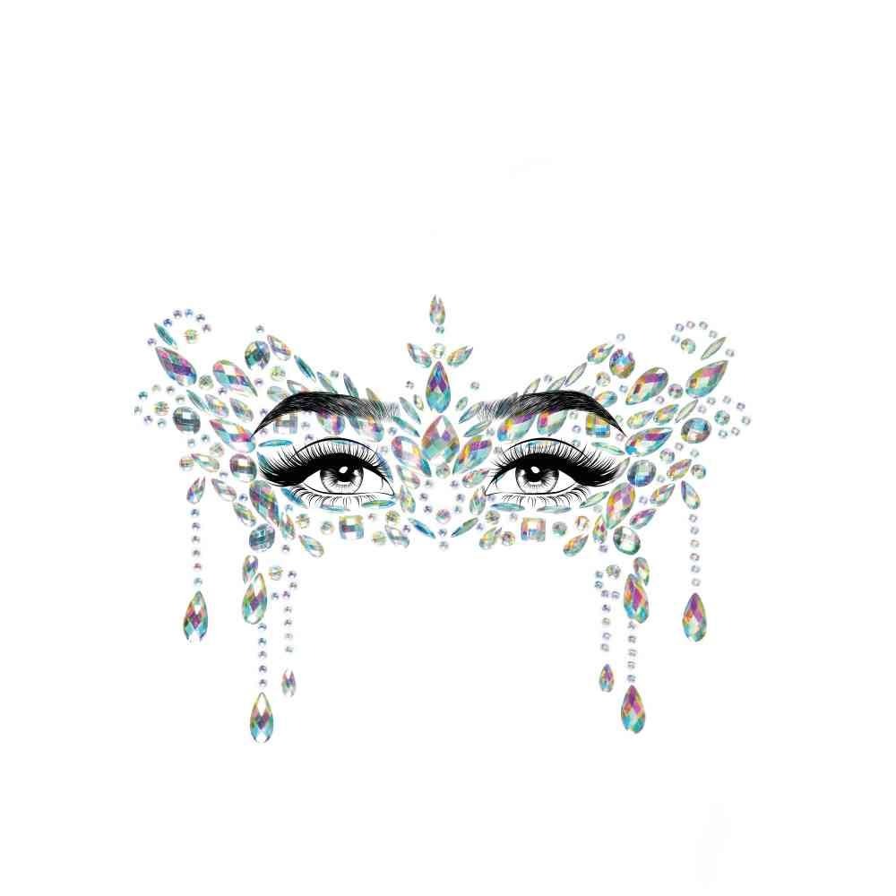 Наклейки для обличчя Diamond Sticker Masquerade White Leg Avenue