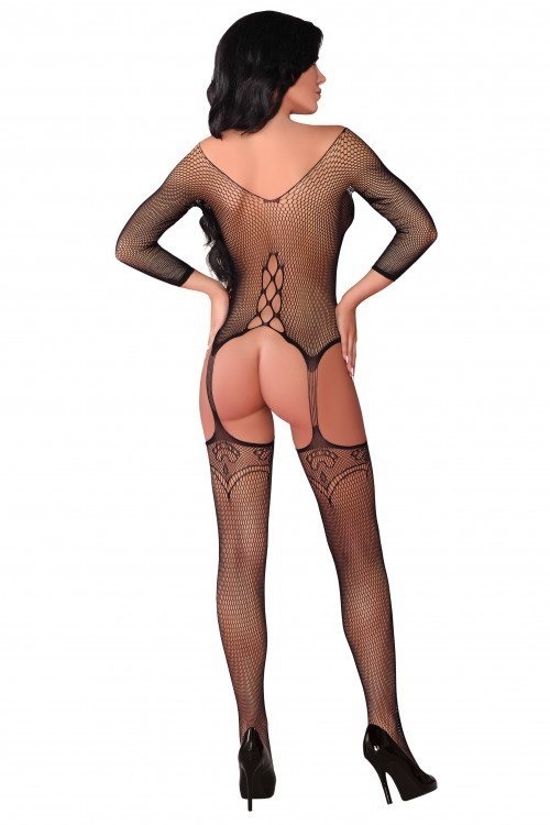 Комбінезон з імітацією панчохи Livia Corsetti Dalitso чорний, S/L