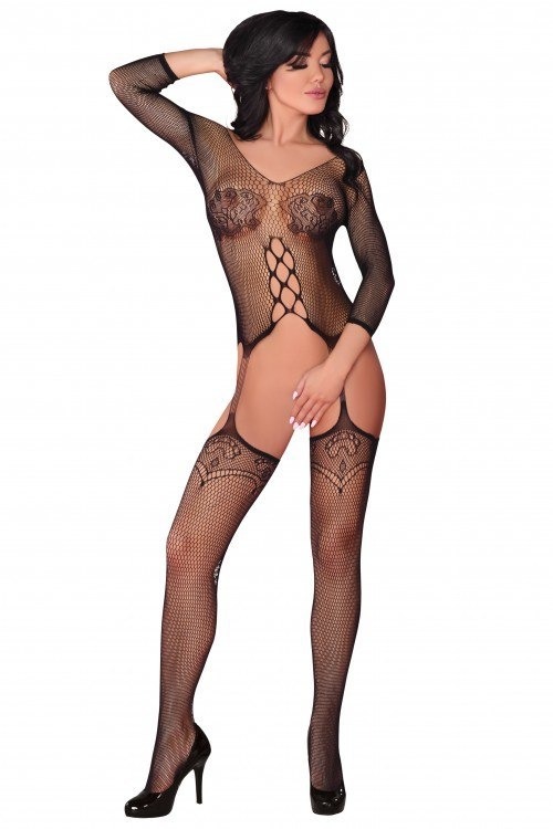 Комбінезон з імітацією панчохи Livia Corsetti Dalitso чорний, S/L