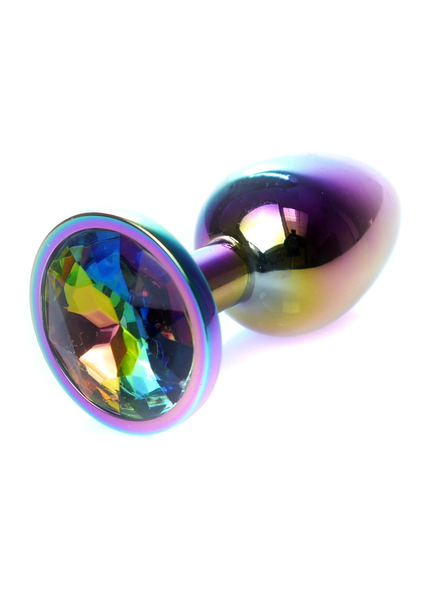 Анальна пробка с камнем Boss Series , Plug-Jewellery Multicolour PLUG- Clear