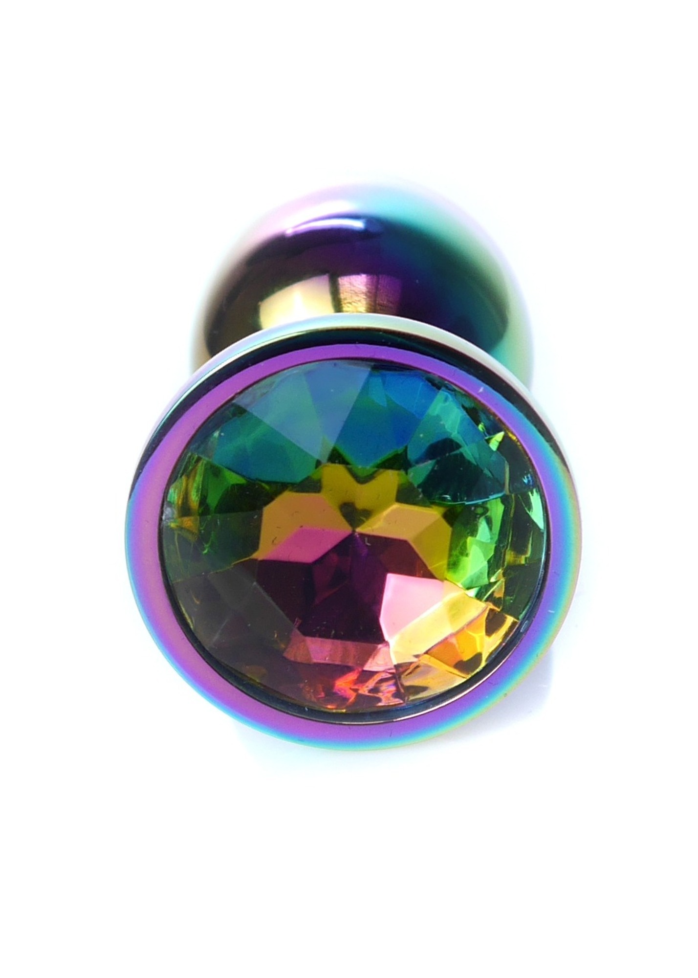 Анальна пробка с камнем Boss Series , Plug-Jewellery Multicolour PLUG- Clear