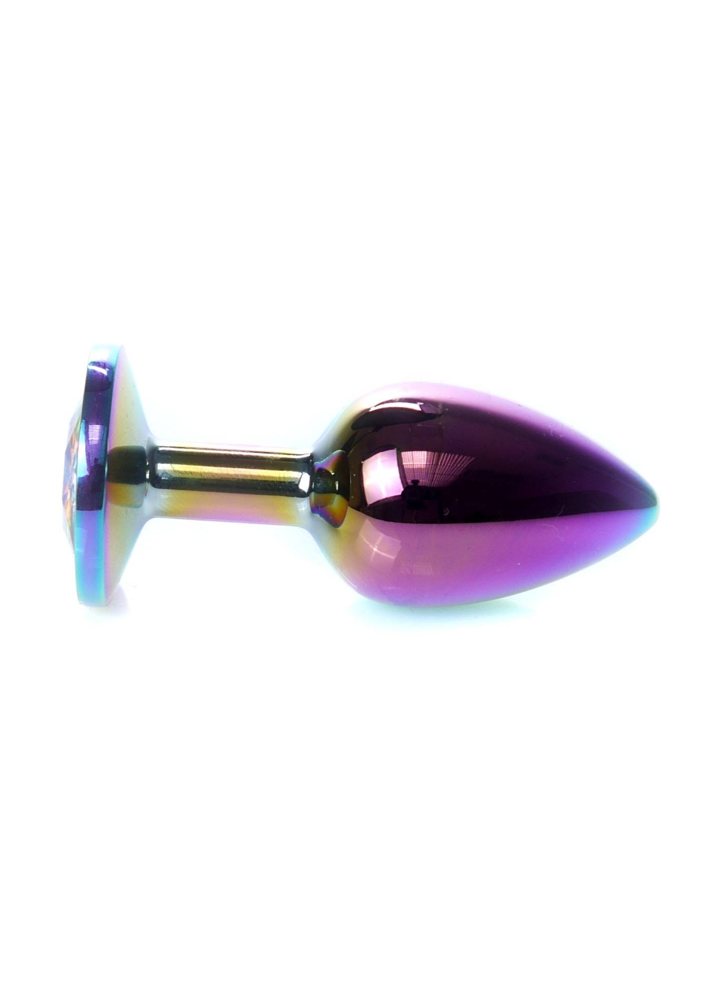 Анальна пробка с камнем Boss Series , Plug-Jewellery Multicolour PLUG- Clear
