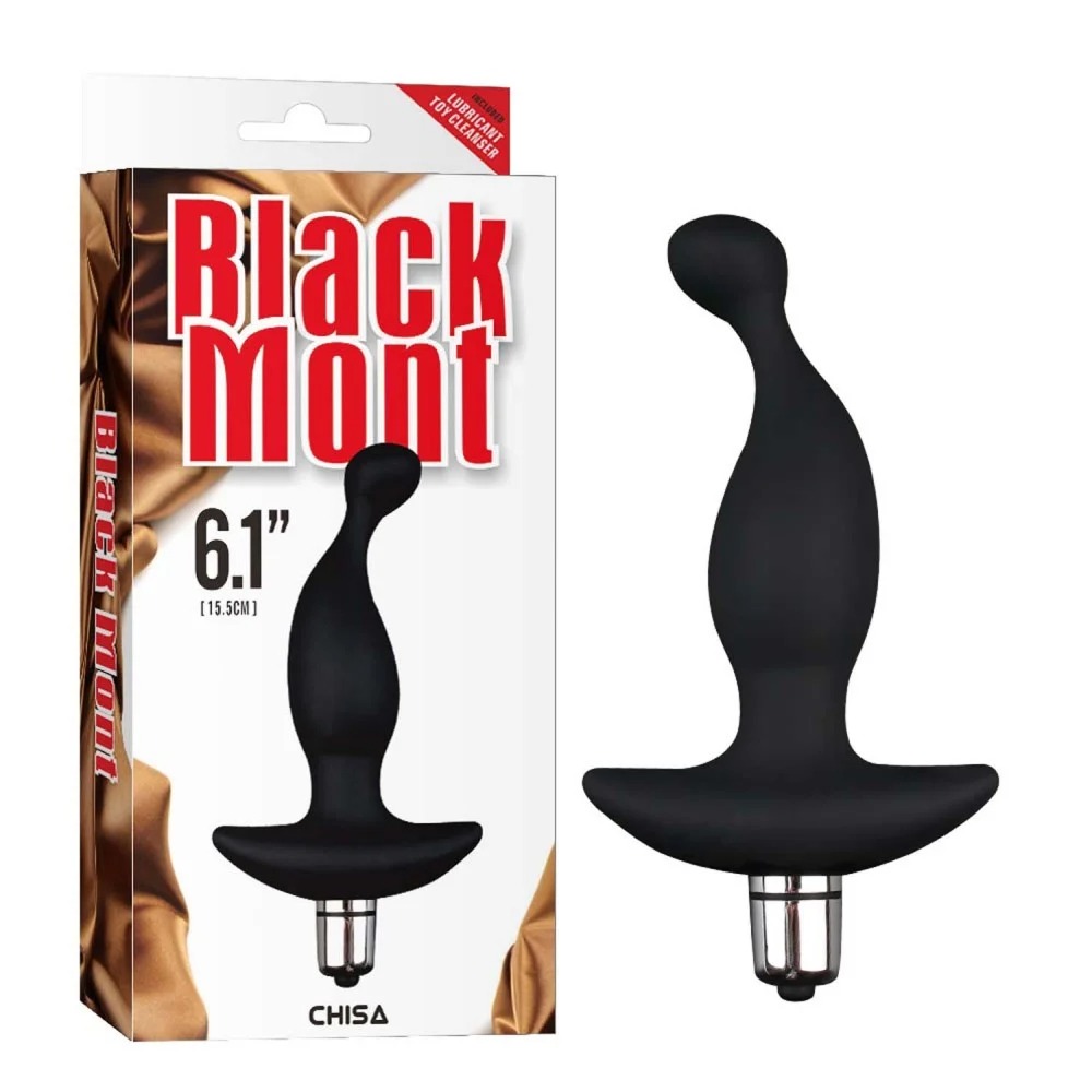 Анальна пробка з віброкулею Chisa Black Mont, чорна