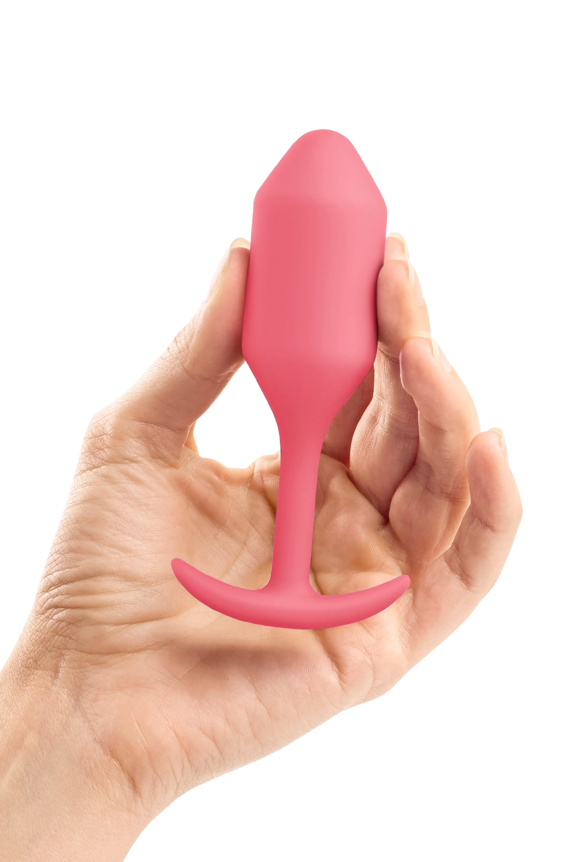 Безшовна силіконова анальна пробка з обтяженням B-Vibe - Snug Plug 2
