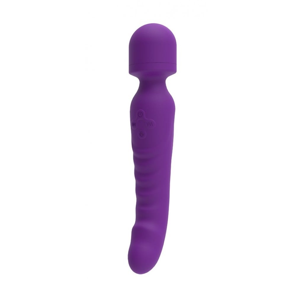 Двосторонній вібратор мікрофон Chisa Intimate Melody Pleasure Spreader Wand з підігрівом, фіолетовий