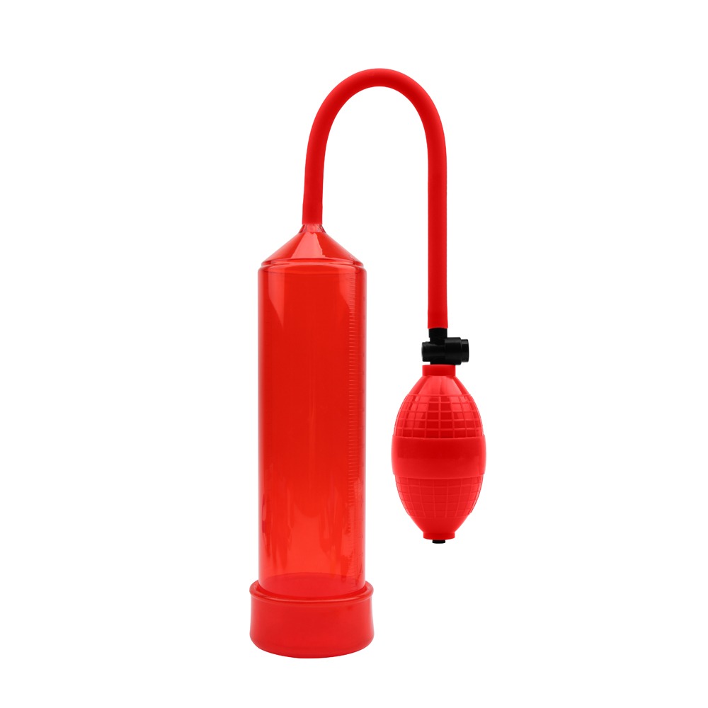 Помпа для увеличения члена Chisa Stunt Worx Max Version Penis Pump, красная