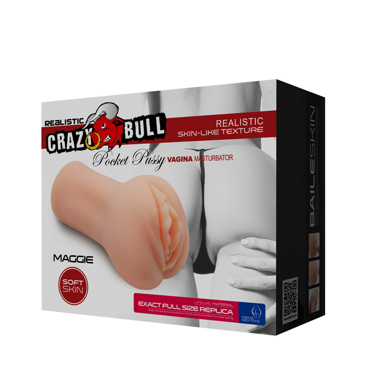 Мастурбатор вагіна Crazy Bull Maggie тілесний, 15.2 х 8.5 см