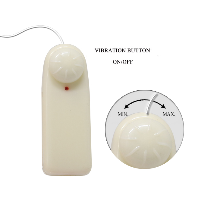 Страпон порожнистий (фалопротез) з вібрацією Baile Vibrating Strap On, беж, 19 × 4 см