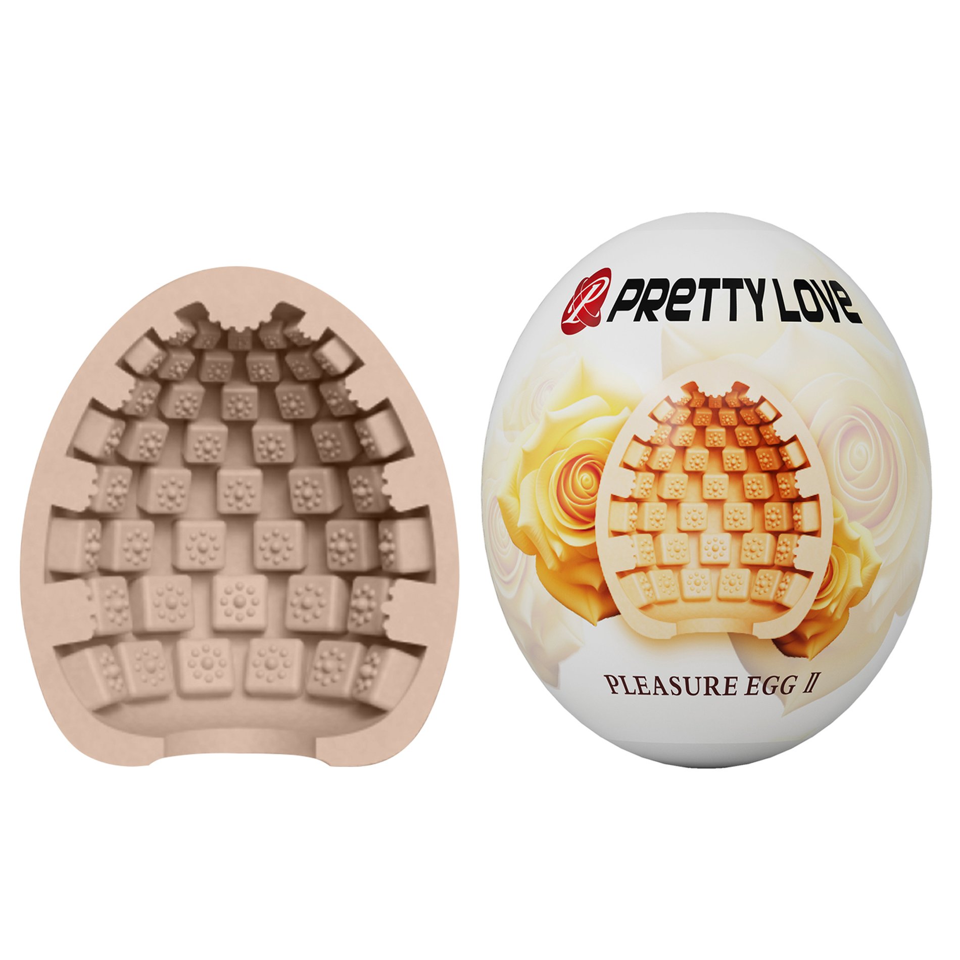 Мастурбатор яйце Pretty Love Pleasure Egg бежевий