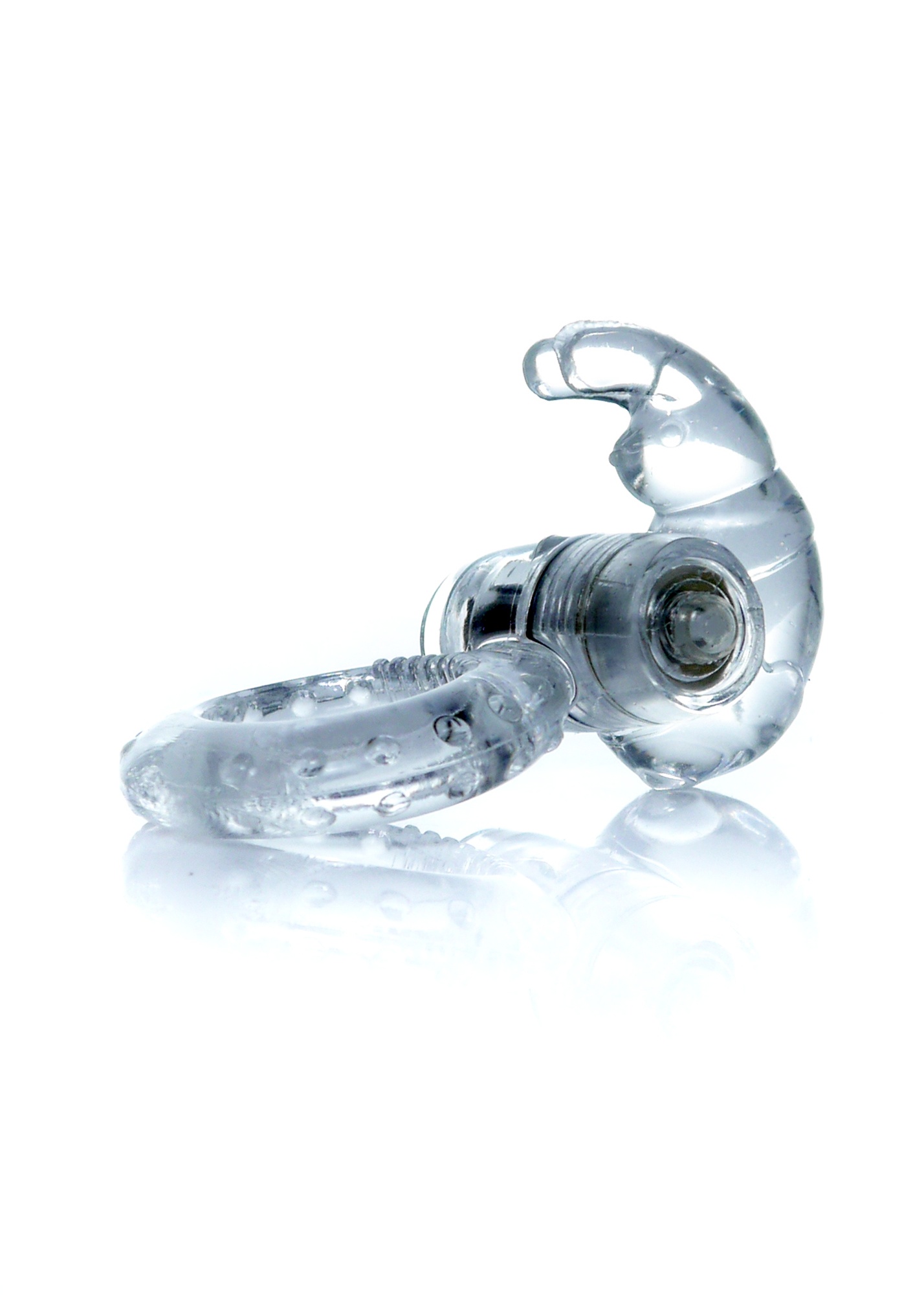 Ерекційне кільце з вібрацією Rabbit Vibro CockRing Clear