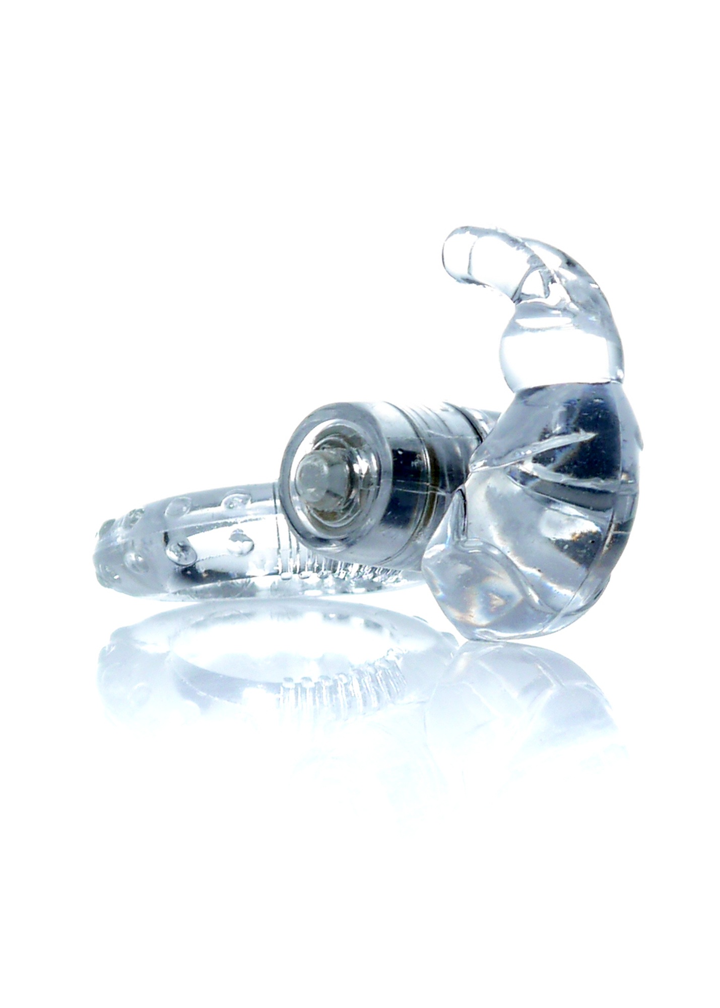 Ерекційне кільце з вібрацією Rabbit Vibro CockRing Clear