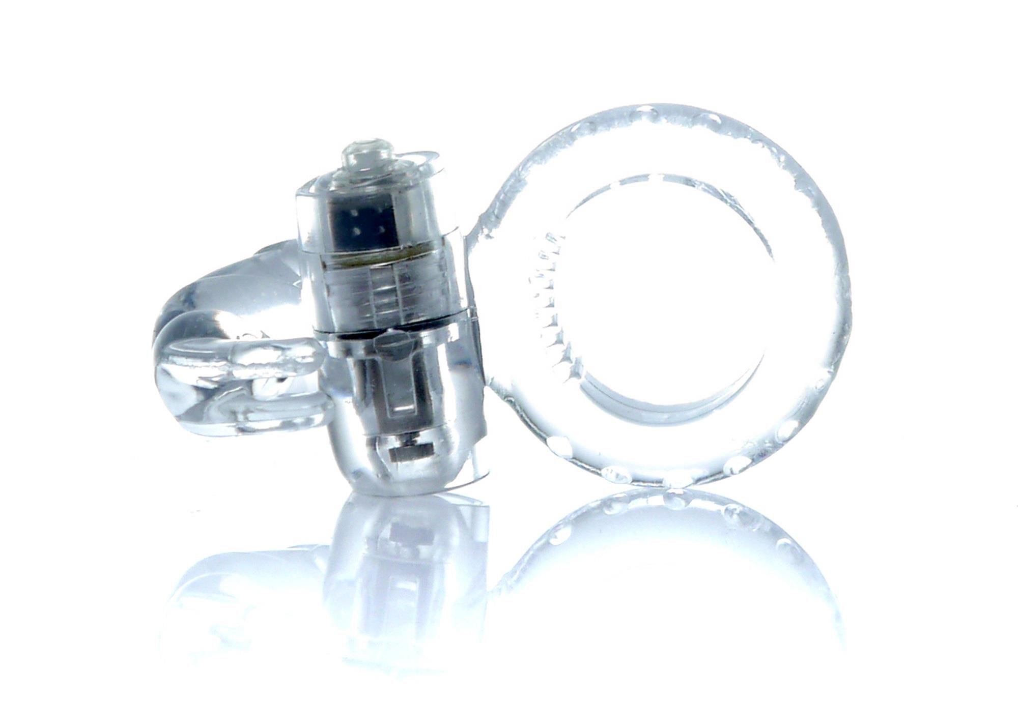 Ерекційне кільце з вібрацією Rabbit Vibro CockRing Clear