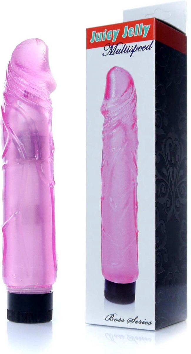 Вібратор реалістичний Wibrator-Juicy Jelly - Multispeed Pink