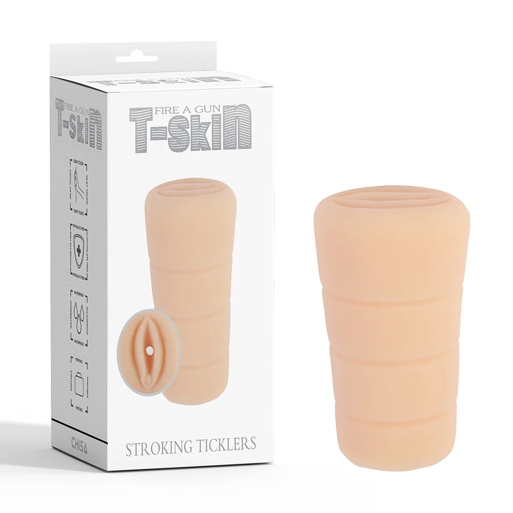 Мастурбатор вагіна Chisa T-Skin Stroking Ticklers із кібершкіри
