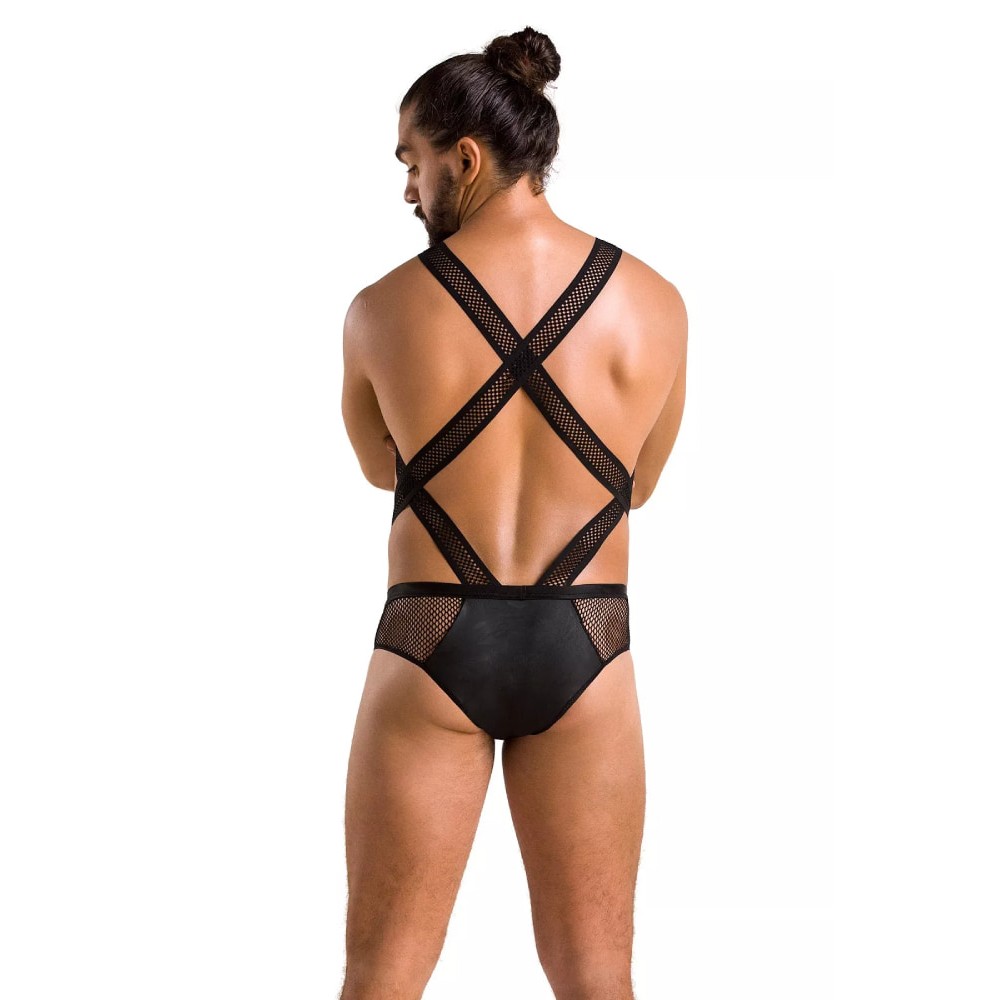 Боді чоловіче Passion 045 VICTOR Black S/M