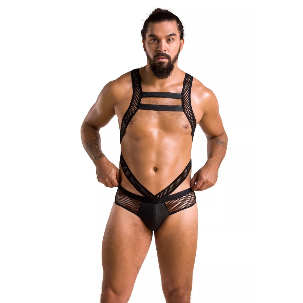 Боді чоловіче Passion 045 VICTOR Black S/M