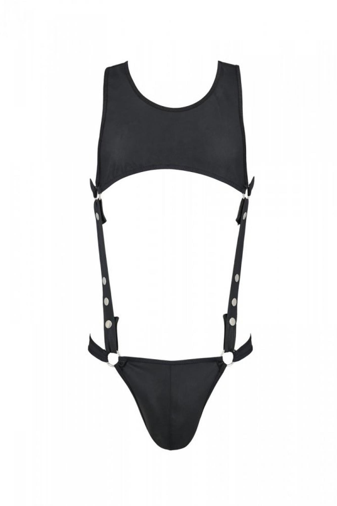 Боді чоловіче Passion ADAM 056 Black L/XL