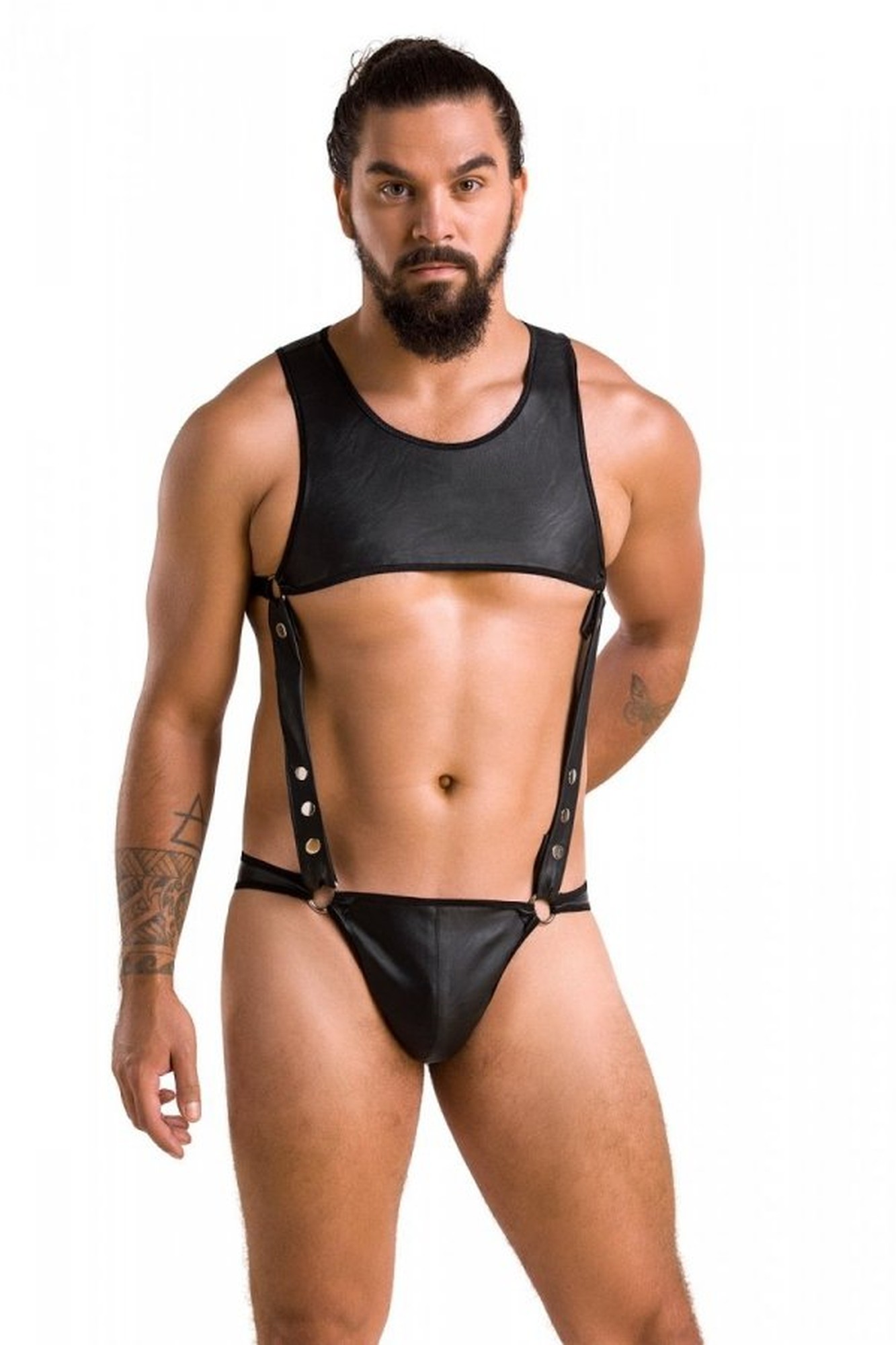 Боді чоловіче Passion ADAM 056 Black L/XL