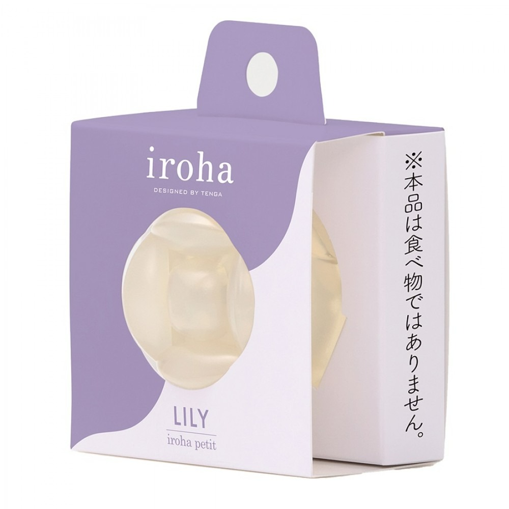 Масажер для клітора рельєфний Iroha Petit Lily, білий, 5.3 х 3.5 см