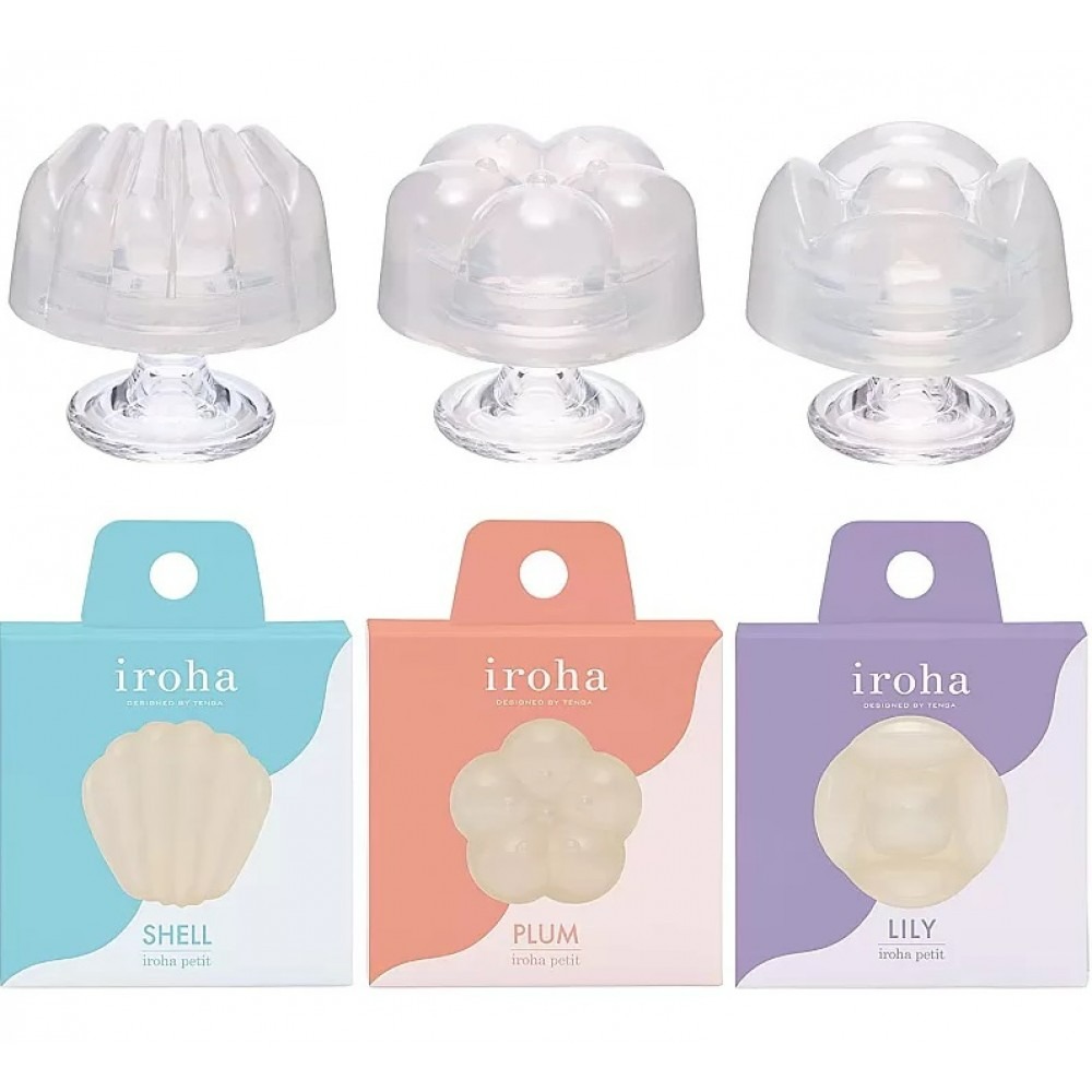 Масажер для клітора рельєфний Iroha Petit Lily, білий, 5.3 х 3.5 см