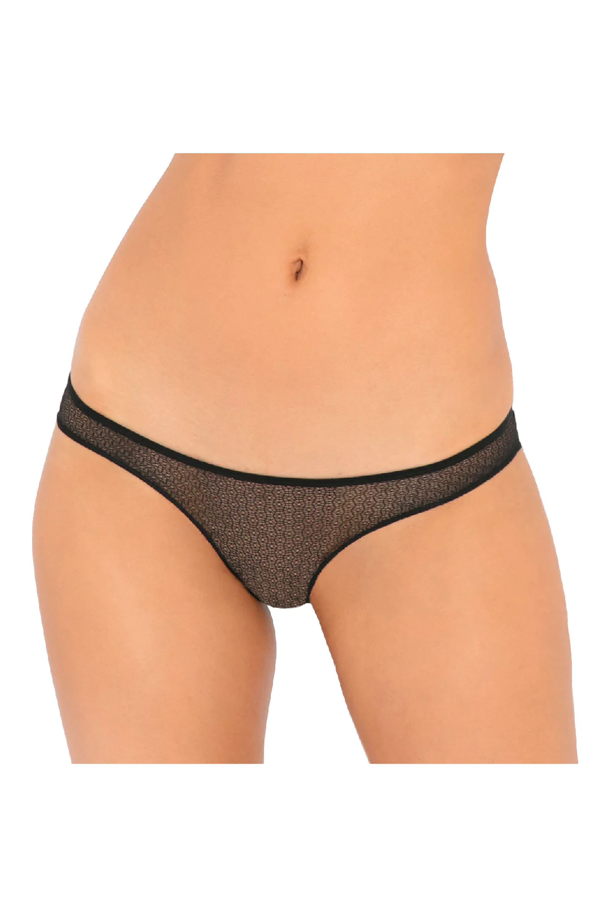 Трусики с доступом PURE NV CROTCHLESS PANTY BLACK, S/M
