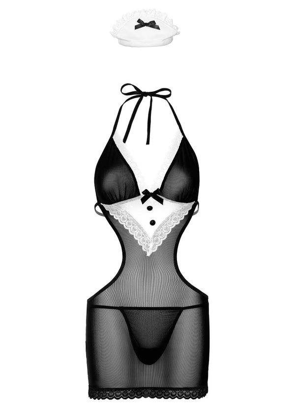 Костюм Французской уборщицы Daring Intimates черно-белый, L/XL
