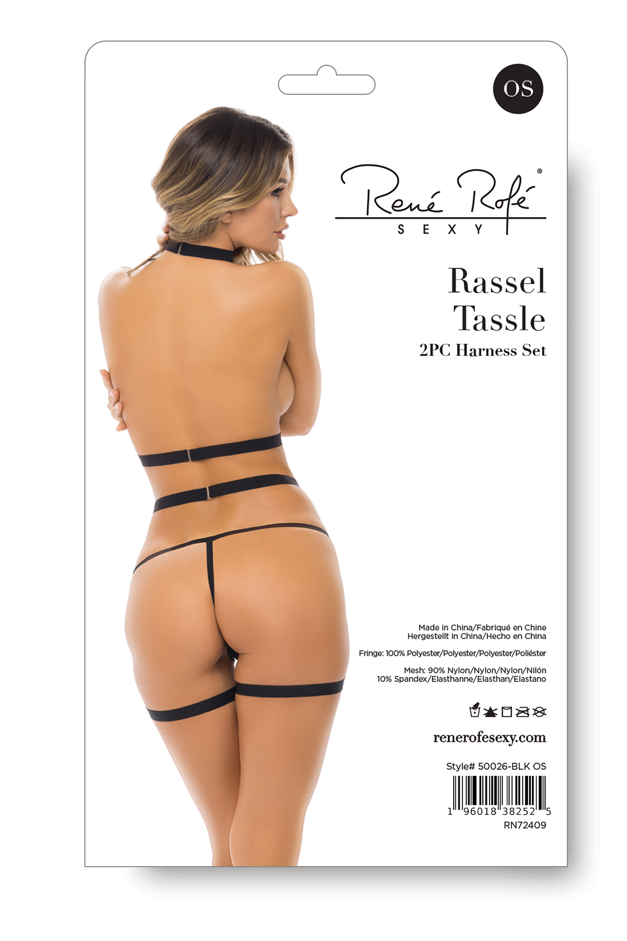 Портупея з пензликами RASSEL TASSLE 2PC HARNESS SET BLACK, OS