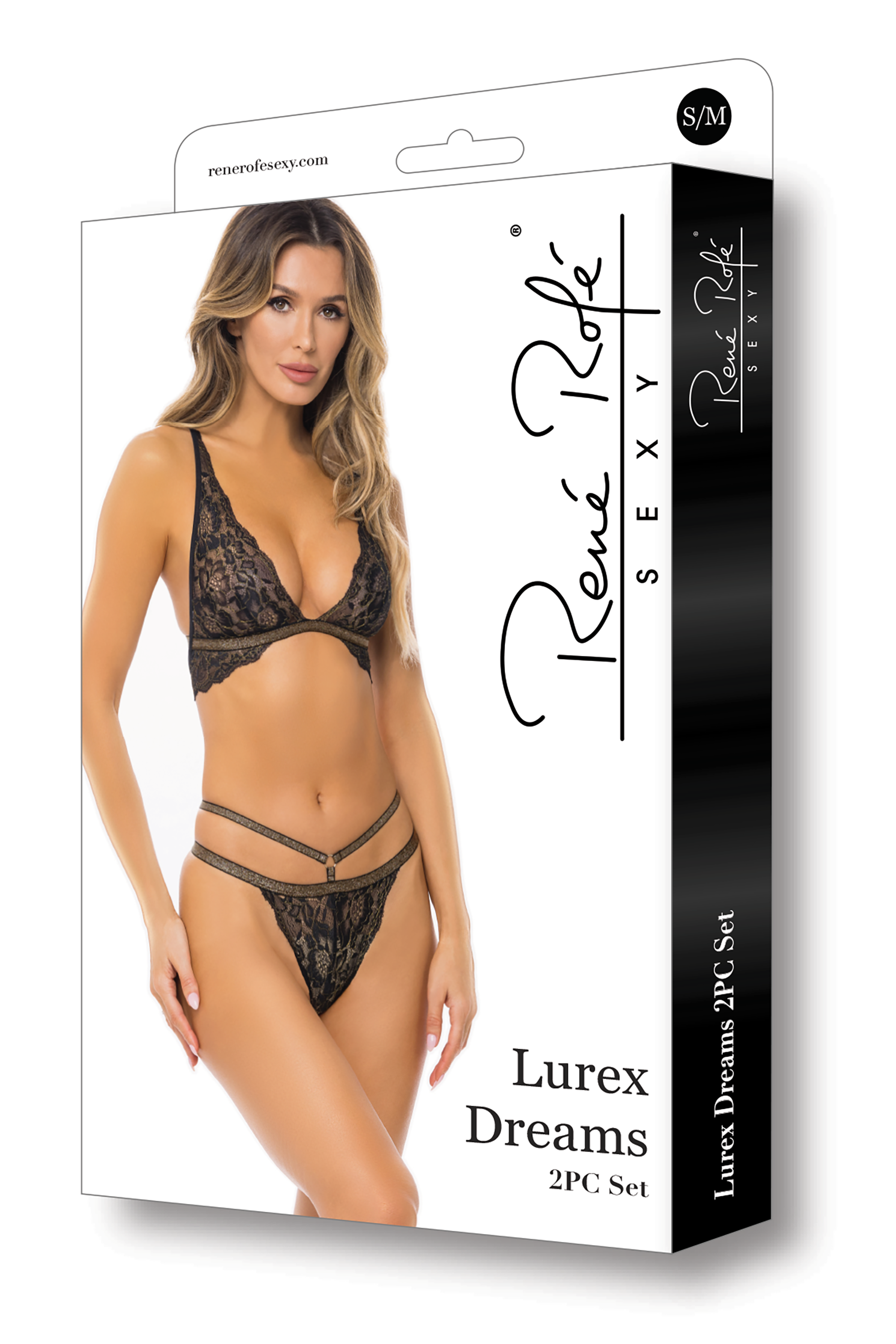 Комплект білизни LUREX DREAMS 2PC SET BLACK, S/M