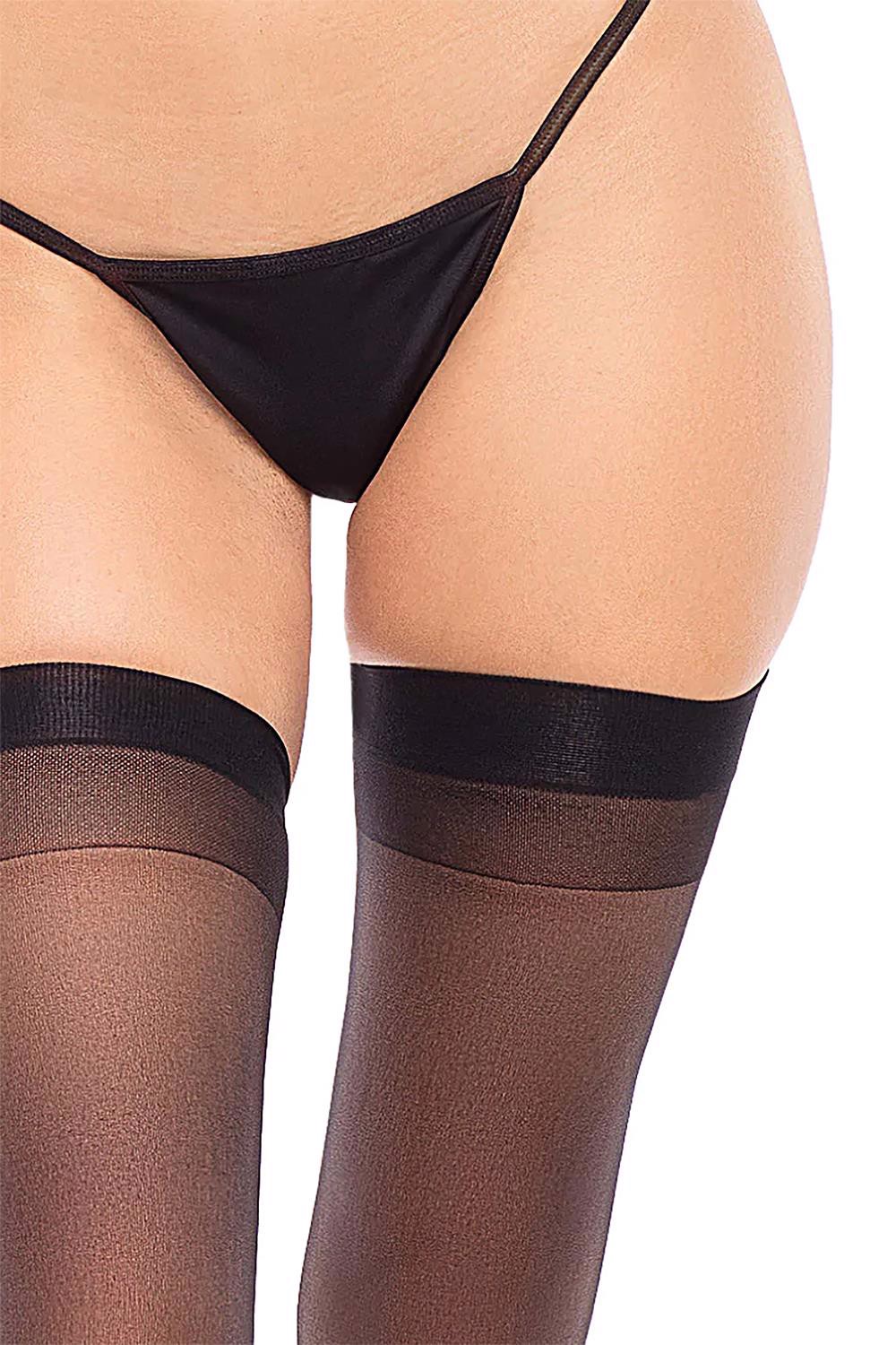 Панчохи Rene Rofe SHEER THIGH HIGHS BLACK, OS