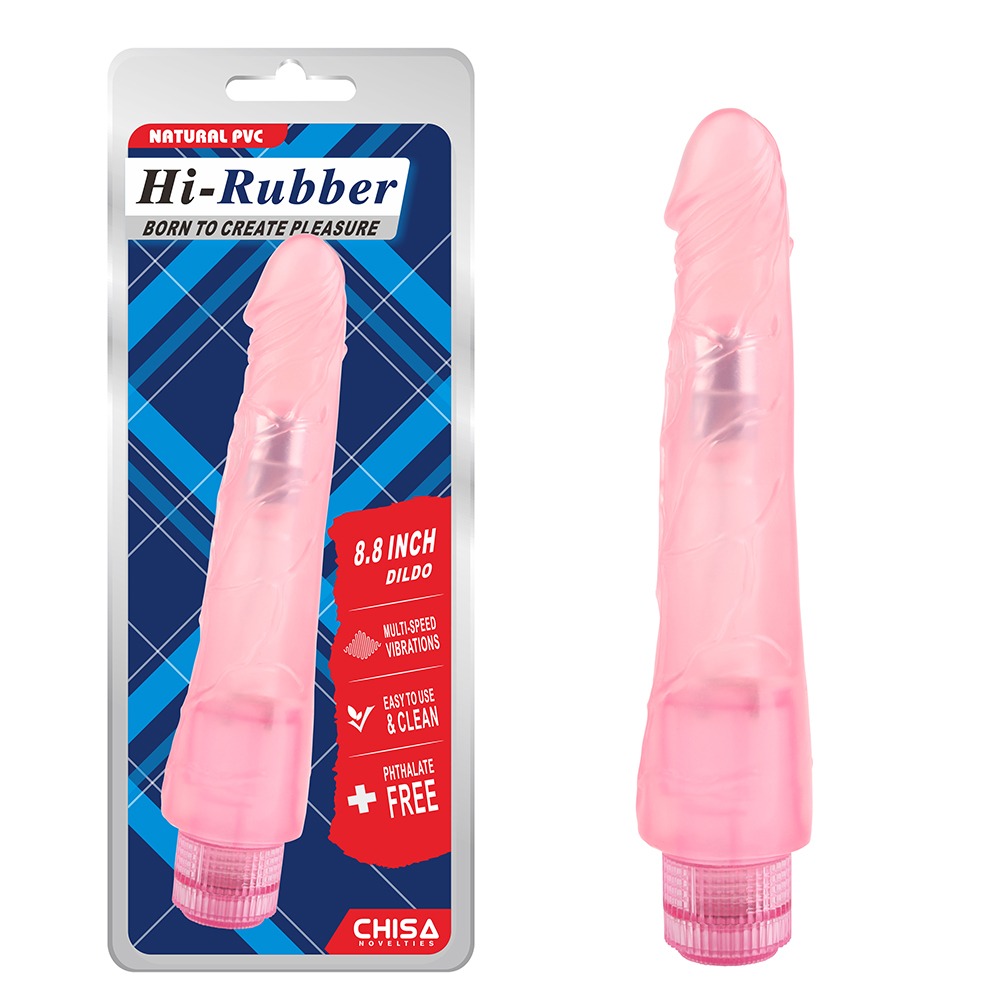 Вібратор реалістичний на батарейках Chisa Hi-Rubber, рожевий