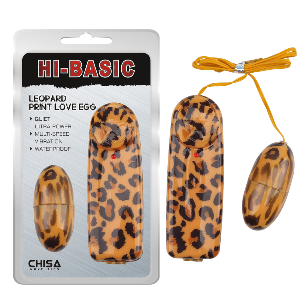 Вибропуля с пультом управления CHISA Hi-Basic Multispeed Vibrating, леопардовая