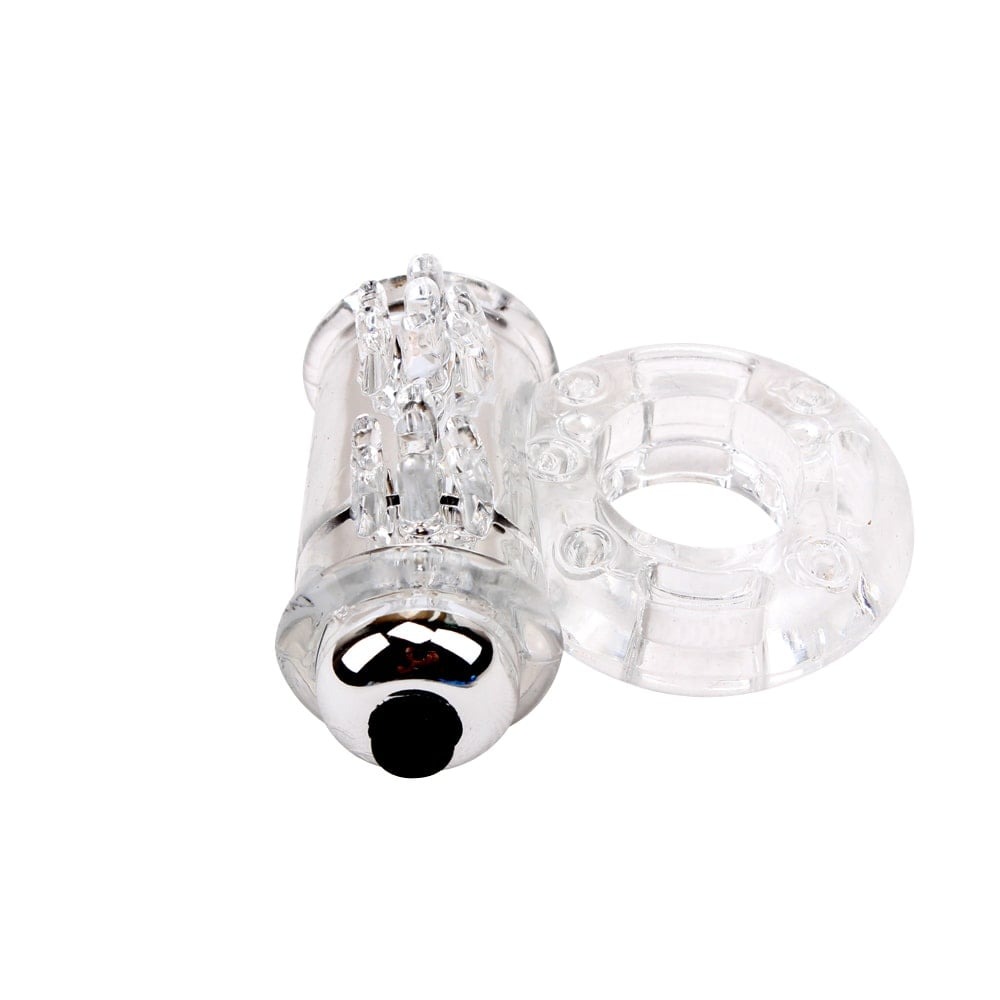 Ерекційне віброкільце Chisa Get Lock Vibrating Bull Ring, прозоре