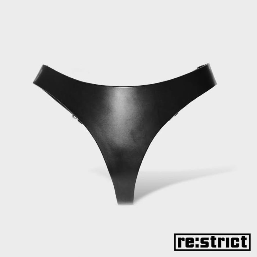 Трусики зі шкіри RESTRICT Dominus матові, чорні