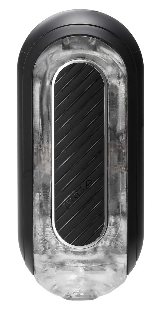 Мастурбатор TENGA Zero Flip Gravity з вібрацією, чорний