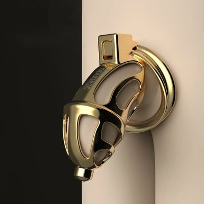 Пояс верности металлический Lockink Sevanda с 3 кольцами разного диаметра, золотистый