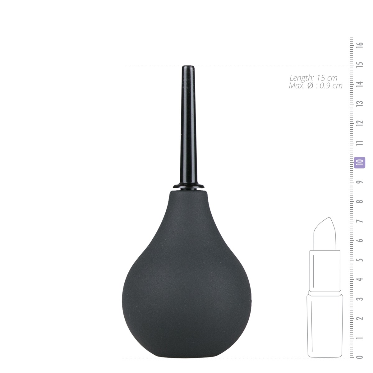 Анальний душ Easytoys Black Anal Douche medium