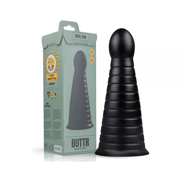 Велика анальна пробка-конус Buttr Devil Dog Butt Plug