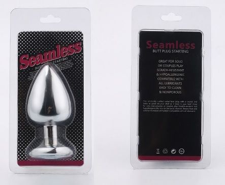 Анальна пробка Silver Metal Diamond, m
