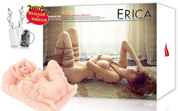 Мастурбатор лялька з вібрацією Kokos Erica