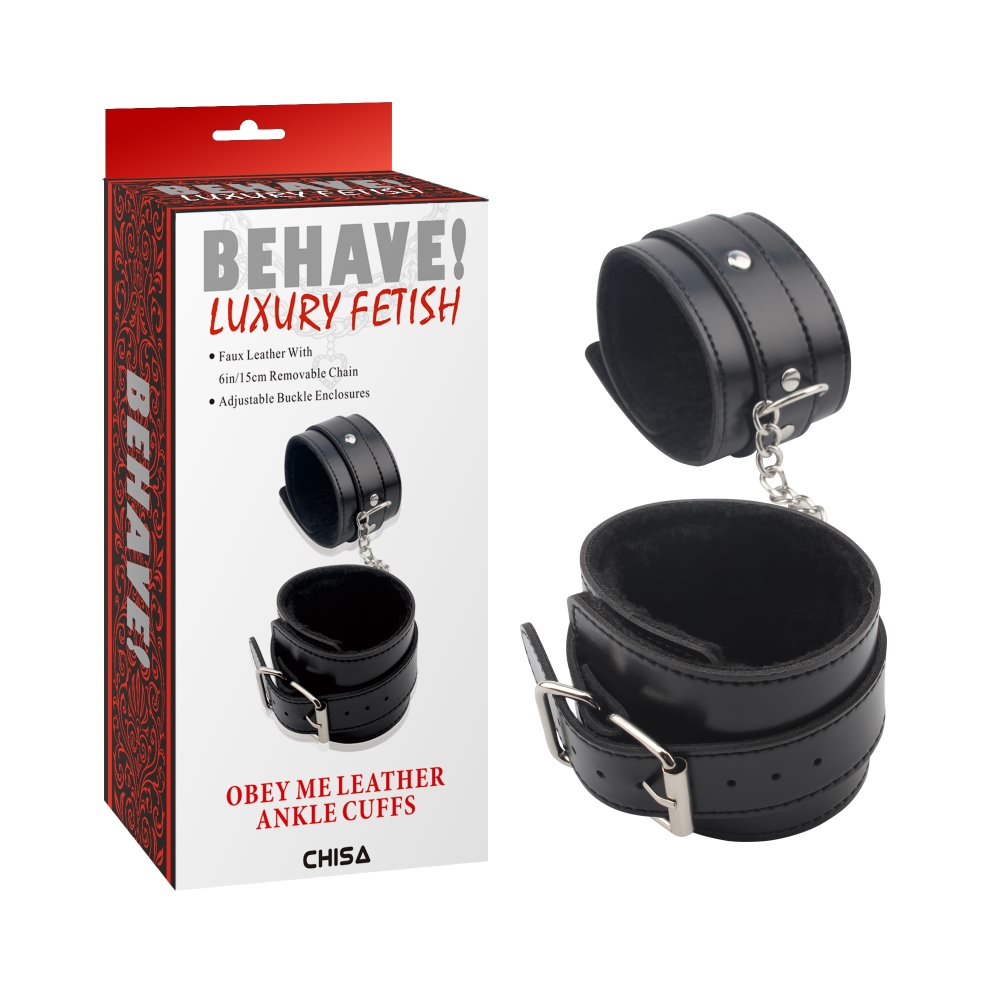 Поножі із заклепками Chisa Behave! Obey Me,чорні