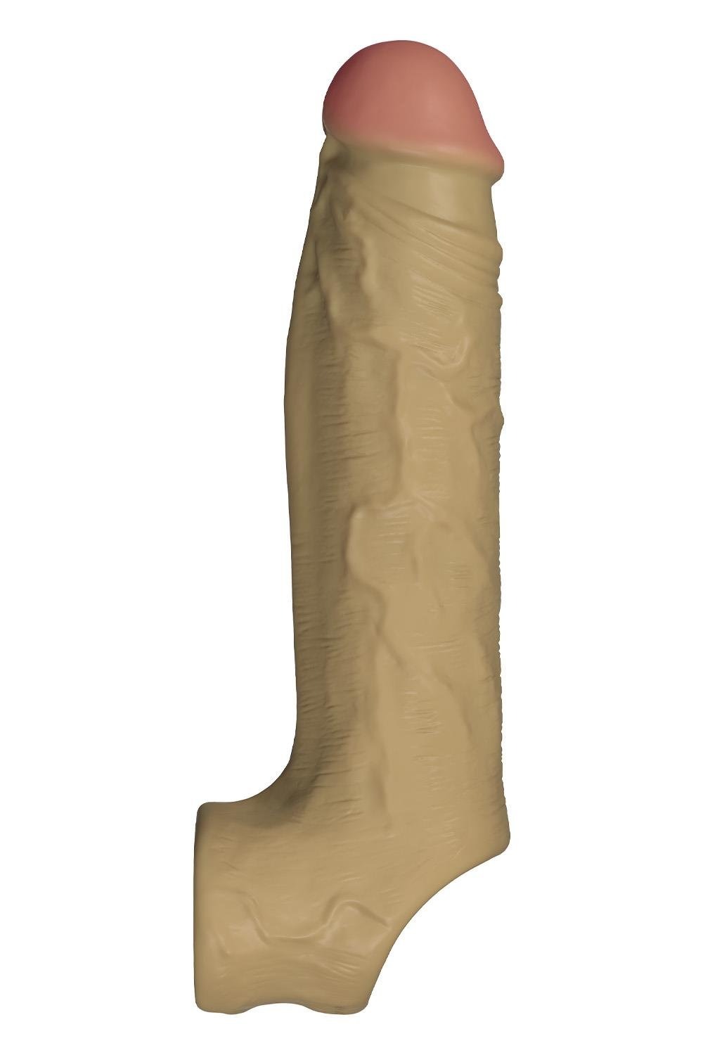 Реалістична вібронасадка Shaft Vibrating Sheath Size 2 Oak з пультом, 22.3 см
