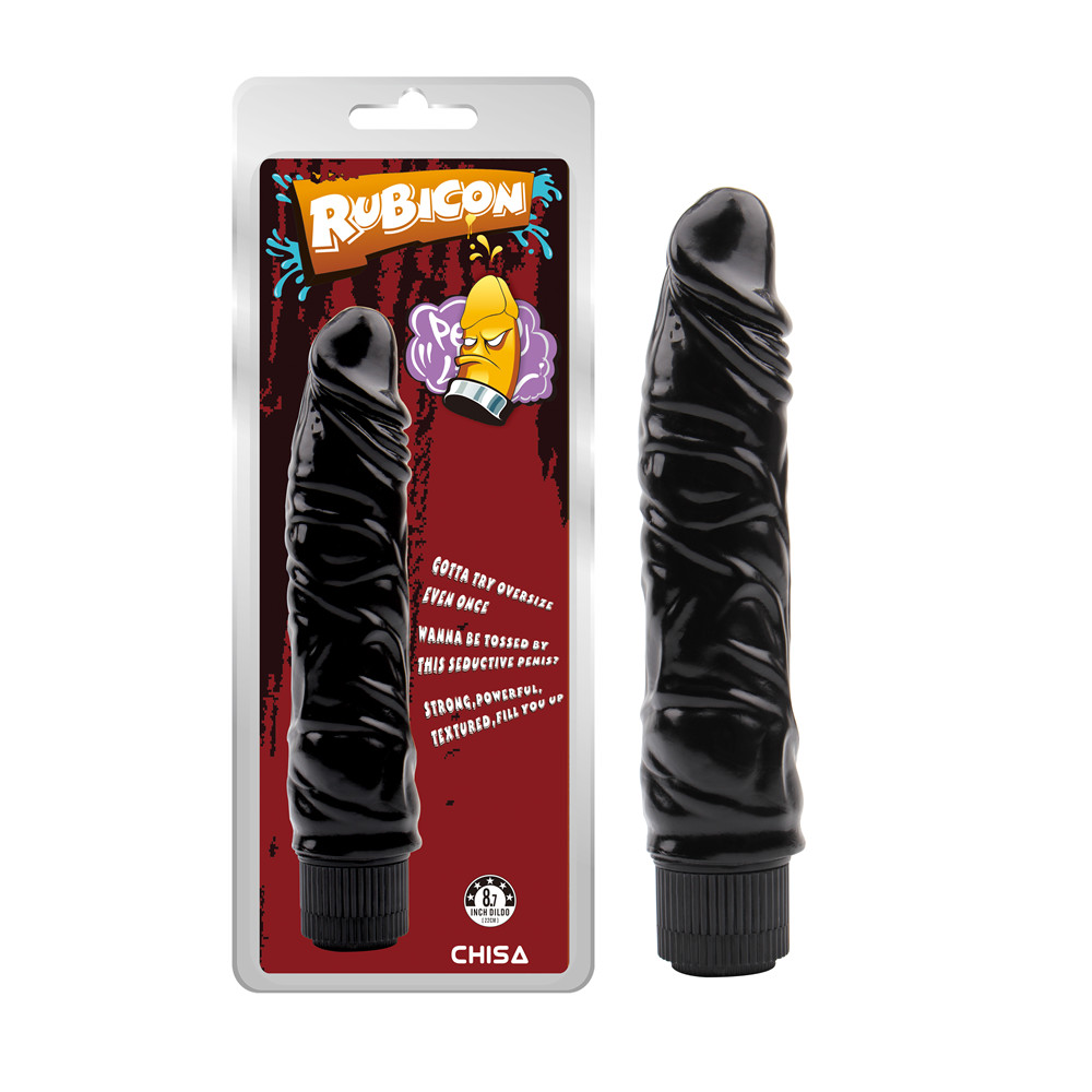 Вібратор реалістичний Chisa Rubicon Rude Vibrating Him, чорний