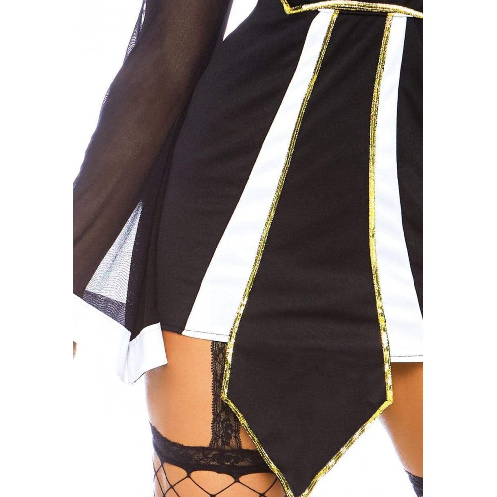 Костюм монашки Leg Avenue Twisted Sister 2 предмета, черный, S/M