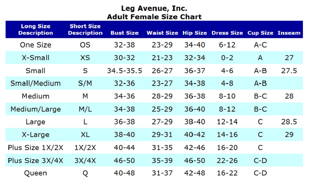 Неслухняна школярка 3 предмети Leg Avenue O\S