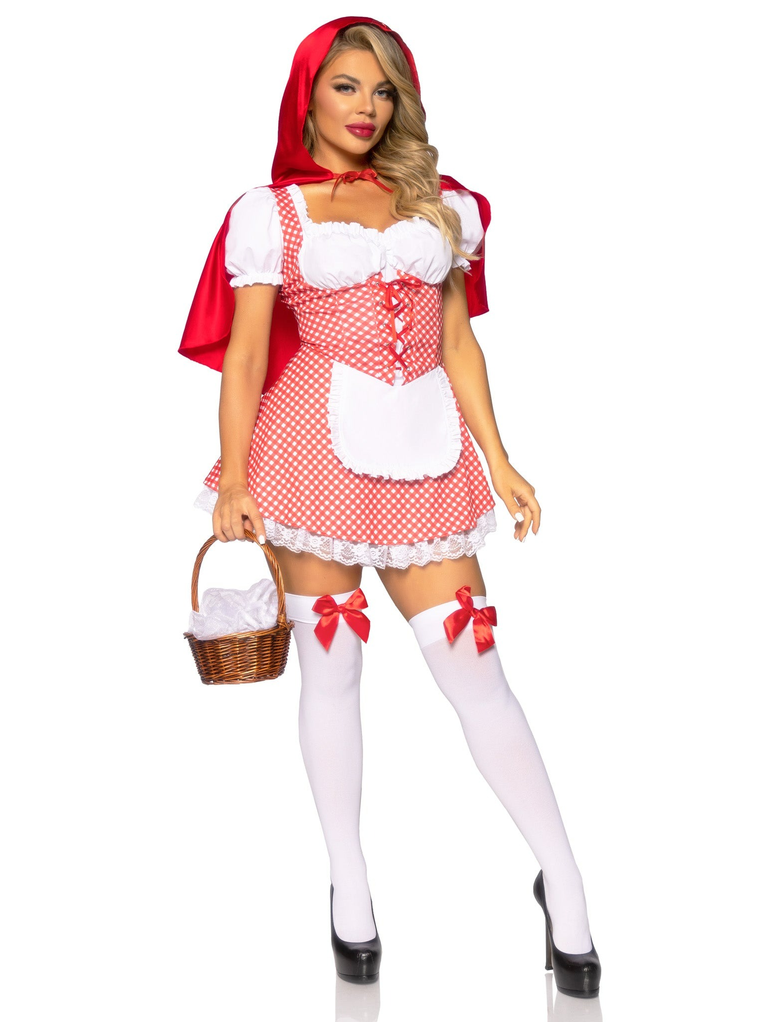 Костюм Червоної Шапочки М Leg Avenue Fairytale Miss Red, 2 предмети, червоний